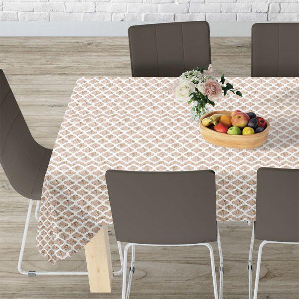 LINO ΤΡΑΠΕΖΟΜΑΝΤΗΛΟ CELL 101 BEIGE 140X180 Τραπέζι Παραλληλόγραμμο