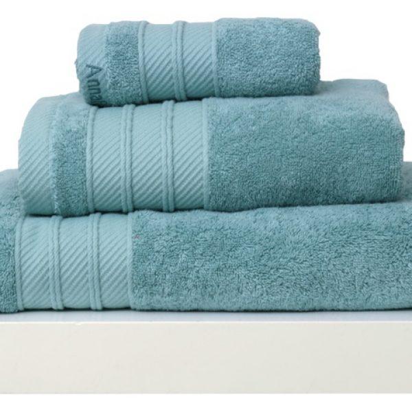 Anna Riska Σετ 3 Πετσέτες 30x50, 50x100, 70x140 Soft 12 Lake Blue