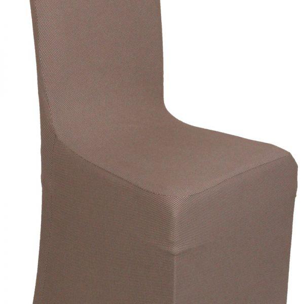 Viopros Κάλυμμα Καρέκλας με Βολάν Elegant Σοκολά