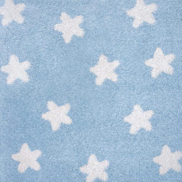 Shaggy παιδικό χαλί Cocoon 8391/30 γαλάζιο με αστεράκια - 2,30x2,80 Colore Colori