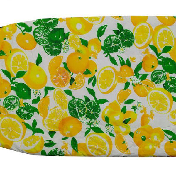 Σιδερόπανο ΚΟΜΒΟΣ Polycotton με επένδυση αφρολέξ 140Χ50 Lemons &amp; Oranges