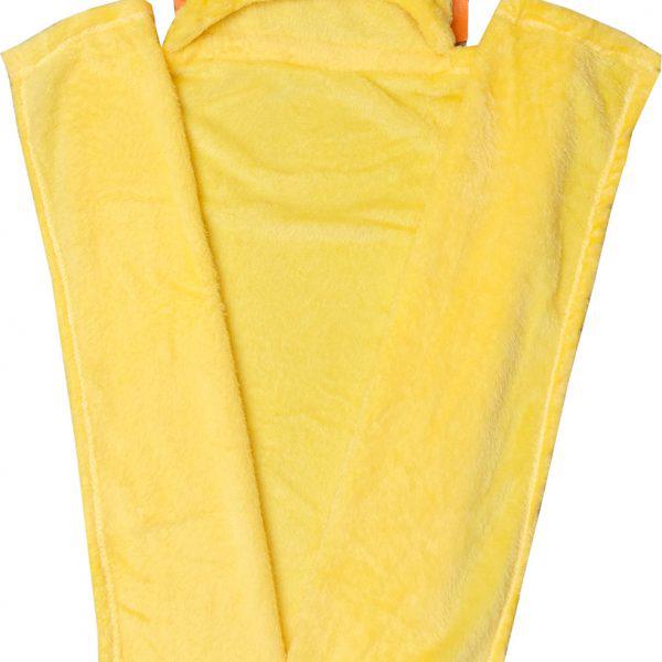 Viopros Κουβέρτα Fleece με κουκούλα Αγκαλιάς 76x100 86 Κίτρινο