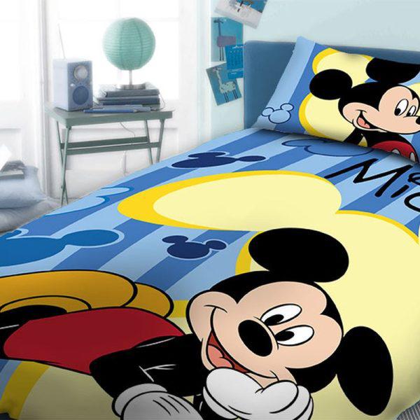 Disney Dimcol Σετ Σεντόνια Disney 2 Τεμ Mickey 962 Μονά 165×245