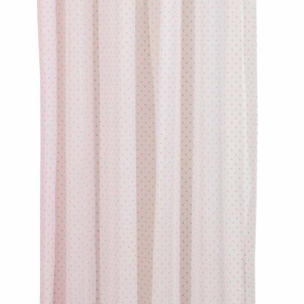 Viopros Κουρτίνα με Τρέσα 280×270 Κονφετί Ροζ