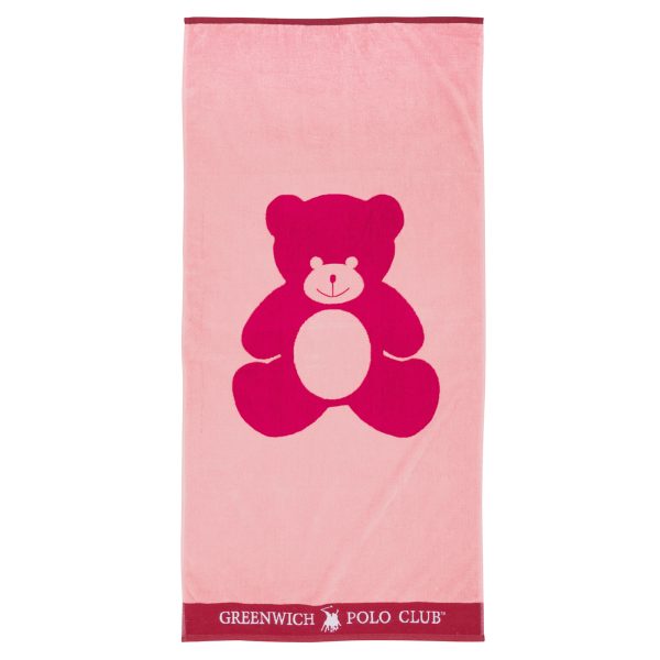 Greenwich Polo Club Πετσετα Θαλάσσης70Χ140 3896 Κοκκινο – Ροζ Κοκκινο – Ροζ